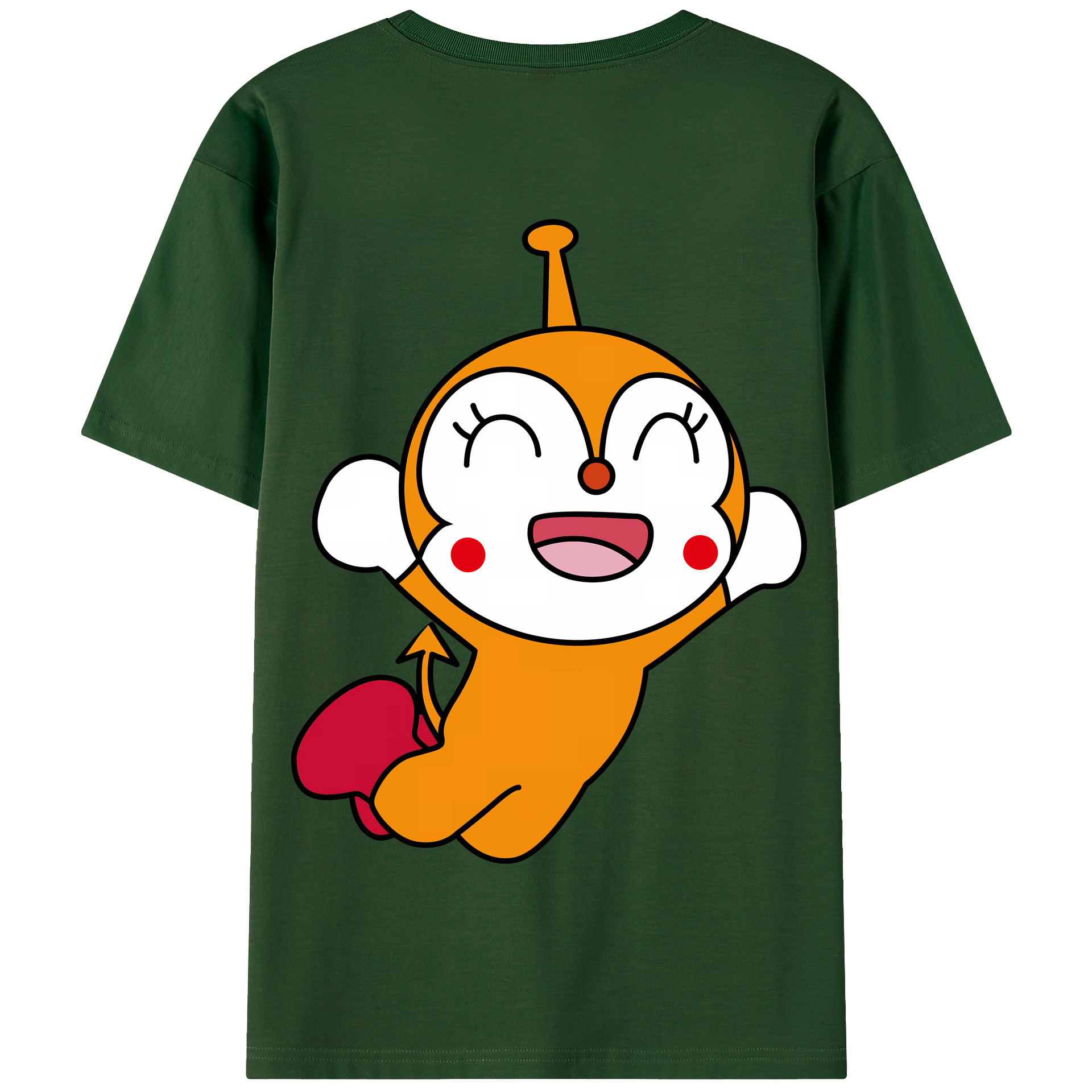 （画像用） アンパンマン Anpanman 綿100％半袖Tシャツ（背面プリント）